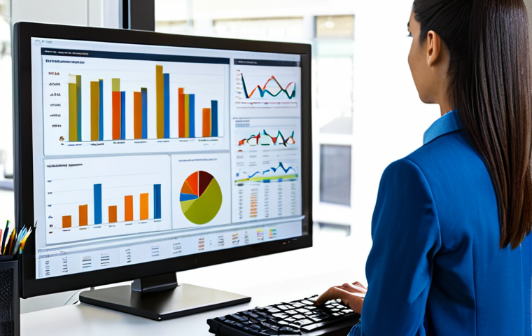 부동산 가치 평가와 기술 혁신의 관계 - Automated Valuation Model**
"A real estate appraiser in a modern office, reviewing an AVM report on...