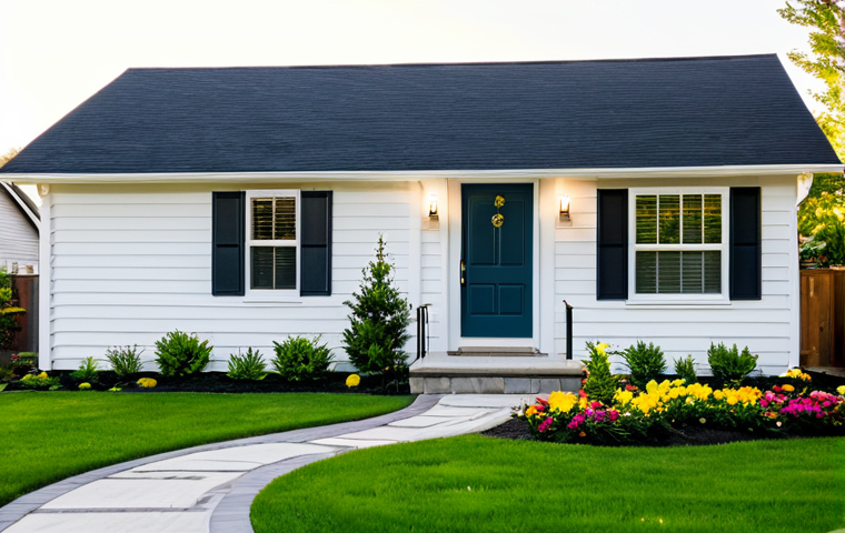 부동산 가치 평가의 사례 분석 - Suburban Home Renovation**
Prompt: "Exterior of a beautifully renovated suburban home with freshly ...