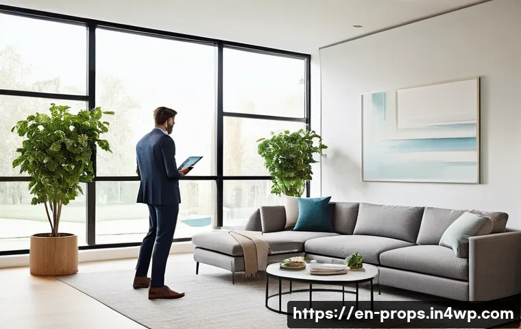 부동산 가치 평가의 글로벌 트렌드 - **Prompt 1: The Modern Homeowner's Financial Contemplation**
A young professional adult, dressed...